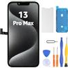 LL TRADER Schermo per iPhone 13 Pro Max LCD 6,7'' e Kit di Riparazione