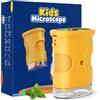 Temodu Microscopio Digitale per Bambini, Temodu da 2,0 Pollici Microscopio Digitale Bambini, con 8 luci LED Regolabili 1000X, Capodanno per dai 3 agli 12 anni (382-Yellow)
