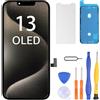 LL TRADER Schermo per iPhone 13 OLED 6,1'' e Kit di Riparazione