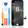 LL TRADER Display per iPhone 8 LCD 4,7" FHD Sostituzione 3D Touch Digitizer Assemblaggio e Kit di Riparazione Nero (per i modelli A1863, A1905, A1906) U01