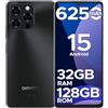 DOOGEESmart Note 58 Smartphone Android 15, 32(8+24) GB+128GB/2TB TF Cellulare, 6.75" HD+ 90Hz Schermo,6250mAh, 16MP+8MP Telefono Cellulare, 4G Dual SIM/Octa Core/Widevine L1/NFC/OTG/Face ID/GPS, Nero