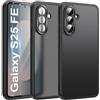Qasyfanc Hybrid Opaco Cover Compatibile con Samsung Galaxy S25 FE 5G con Protezione Fotocamera e 2 Pellicola Vetro Temperato, Custodia con Samsung Galaxy S25 FE 5G Sottile Antiurto Nero
