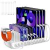 DeBangsi Charging Station USB C for Multiple Devices Fast, stazione di ricarica da 100 W con supporto per orologio e 10 cavi, 10 hub USB, caricatore per più iphone/Samsung, tablet e altri dispositivi USB