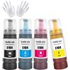ASEKER 104 Inchiostro Multipla Compatibile per Epson 104 ET-2810 ET-2815 ET-2820 ET-2825 ET-2710 ET-2711 ET-2712 ET-2714 ET-2715 ET-2720 ET-2721 ET-2726 ET-4700 ET-4800 Stampante (BK/C/M/Y)