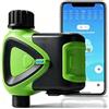 RISOON Timer Irrigazione WiFi senza Hub, Programmatore Irrigazione Smart con Controllo App 2,4 GHz, Irrigazione Automatica, Conto alla Rovescia, Programmazione, IP65 per Giardino Prato Serra