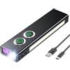 Babacom 1300lm Torcia LED Ricaricabile con Clip, Mini Torcia Potente con 7 modalità (con Luce UV e COB Luce Laterale), Impermeabile IP44 e Alluminio, Magnetica Flashlight per Outdoor/Emergenze/Lavoro