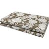 VKZ Copriletto Granfoulard 180 x 280 cm, Telo Copritutto Multiuso per Letto e Divano, Gran Foulard per Divano, Fantasia Floreale Tortora