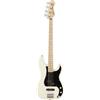 Fender Squier by Fender Affinity Series Precision Bass, Tastiera in Acero, Olympic White, Design Classico, Suonabilità Confortevole, Include Lezioni Virtuali Gratuite