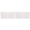 Amig - Griglia Rettangolare in Alluminio - Griglie di Ventilazione per Uscita d'Aria - Ideale per Soffitto di Cucina e Bagno - Misure 150 x 300 mm - Colore Bianco (Confezione da 2)