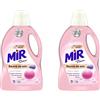 Mir - Detersivo liquido concentrato classico, per la lana, 25 lavaggi, flacone da 1,5 l (Confezione da 2)