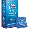Skins Sexual Health Preservativi naturali - Preservativi in lattice naturale senza odore, extra lubrificati per sentirsi come se fossero veri - Confezione da 16