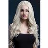 Smiffys Collezione Fever Parrucca Rianna, biondo, lunga ricci morbidi con riga nel mezzo, 66cm / 26in Halloween