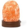 Legami - Lampada di Sale dell'Himalaya, Mini, Ø 7 cm, 300/400 g, Cromoterapia, Forma Naturale, Effetto Luminoso, Batterie non incluse, Handmade