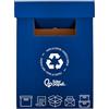 Liderpapel Contenitore cestino riciclaggio leiderpapel cartone riciclato per carta e cartone 450x350x650 mm 70 litri blu.