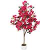 GarveeLife Pianta artificiale Bouganville Albero Invernale Bouganvillea Artificiale 100 Cm/120 Cm/150 Cm Fiori Albero Artificiale In Vaso