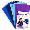 Sidi Global Market SIDI Feltro Pack Colori Freddi 5 Fogli 40x30 Tessuto Hobbistica DIY