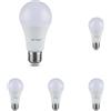 V-TAC Lampadina LED con Attacco E27 8,5W (Equivalenti a 60W) A60-806 Lumen - Lampadine LED Massima Efficienza e Risparmio Energetico - 4000K Luce Bianca Naturale (Confezione da 5)