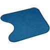 Douceur d'Intérieur, Tappeto Contour Wc (45 x 45 cm) Vitamina Blu/Smeraldo, Microfibra
