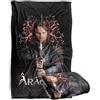 LOGOVISION Lord Of The Rings Aragorn Coperta super morbida al tatto setoso - 91 x 147 cm