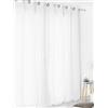 Linder Tenda in voile di lino, 100% lino, colore bianco, finitura con occhielli, canna di fucile in grande larghezza, 290 x 240 cm