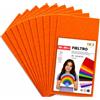 Sidi Global Market SIDI Feltro Arancione 10 Fogli 40x30 Tessuto Hobbistica DIY