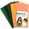 Sidi Global Market SIDI Feltro Pack Natura 5 Fogli 40x30 Tessuto Hobbistica DIY