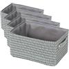 Compactor Cestino Grigio 23 x 15 x H.12 cm (Confezione da 4)