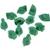 KAISH 12pcs 1/4 Vintage sollevato Mini Chicken Head Knobs Piccole Dimensioni Guitar Bass Potentiometro Manopole con Set Vite Verde