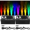Ridgeyard Macchina per il fumo da 1500 W con telecomando wireless e luce a LED con 16 colori, adatta per DJ discoteca party, Halloween, Natale, feste di nozze e spettacoli sul palcoscenico, ecc