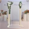 YEITBY Arco Matrimonio Quadrato Oro Supporto Sfondo Regolabile Moderno Palloncino Matrimonio Decorazione Floreale Supporto Telaio 100x40x200cm Decorazione Sfondo (Oro)