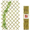 HOMEA Traliccio Estensibile in Bambù per Piante Rampicanti 120x180 cm- Grigliato Naturale da Giardino Terrazzo e Balcone, Supporto per Edera, Gelsomino e Rose Rampicanti, Struttura Regolabile per Esterno
