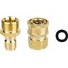 NQEUEPN 2 Pezzi Set Adattatore per Idropulitrice, M22 da 15mm a 9,5mm Kit di Sgancio Rapido Attacco per Idropulitrice per Pistola per Idropulitrice Tubo Flessibile Pompa, 5000 PSI
