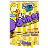 COCOJOY Big Babol Lemon Slurp Bubble Gum con Aroma Gelato al Limone Espositore da pz.200, Senza Glutine