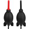 Cabilock 2 Pezzi Soffiatori Aria in Silicone Rosso per Pulizia Computer e Fotocamere, Soffiatore Portatile Potente per Rimuovere Polvere da Obiettivi e Sensori