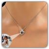 Generic Collana di proiezione di forma di cuore argento sterling 925 personalizzato collana di foto del pendente commemorativo per la sua mamma San Valentino fatto a mano personalizzato