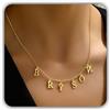 Handmade Personalizzato nome iniziale collana argento sterling 925 Lettera personalizzata girocollo Space lettera Collana fatto a mano personalizzato nome gioielli fatto a mano