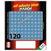 MARKIN Etichette adesive tonde - in carta - permanenti - diametro 10 mm - 120 et-fg - 10 fogli - blu - Markin (unità vendita 1 pz.)