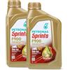 Petronas Sprinta Olio Motore Moto 4T 100% Sintetico 4 Tempi F900 5W-40 API SN - 2 Confezioni da 1 Litro