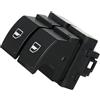 Kacepar Pulsante di controllo alzacristallo elettrico a 4 pin, doppio 12 V, compatibile con VW Transporter T6 Caddy Polo Golf Passat B6 Touran compatibile con Seat Altea Leon Ibiza Toledo 2K0959857A