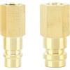Spacnana R134A Connettore per Condizionatore d'Aria Adattatore per Refrigerante AC con Attacco Rapido in Ottone con Interfaccia SAE da 1/4 per di Refrigerazione R134A