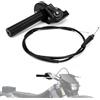 IUVWISN Kit Acceleratore Rapido Moto 7/8'' 22mm Gas Rapido Manopola Acceleratore Rapido Moto con Cavo Acceleratore Universale per Manubrio 50 110 125 150 200 250cc Dirt Pit Bike ATV Mini Bike Nero