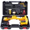 CarBole Cric Jack per Auto Elettrica 3T: Jack per Sollevamento a Forbice DC 12V Sollevamento Automatico Idraulico a Pavimento Jack Regolabile Altezza 12-42 cm per Veicoli, SUV