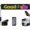 Leikurvo Occhi LED per auto/camion, Devil Eyes Light, 12 x 59 cm, personalizzabili, con controllo app, telecomando Bluetooth USB 5 V, luce per gli occhi del diavolo, per auto, camion, camion