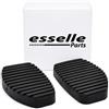 Esselle Parts Copripedali per Citroen Xsara Picasso Cambio Manuale, Set Pedaliera in Gomma Antiscivolo, Copri Pedali Freno e Frizione ad Incastro Plug & Play, Resistenti all'Usura, Nero
