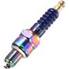GOOFIT ad Alte Prestazioni Moto accensione Sostituzione per 50 CC 70 CC 90 CC 110 CC ATV 150 accensione Plug A7TC ciclomotore Go Kart Scooter Blu