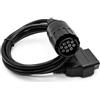 Goliton Cavo diagnostico OBD2 a 10 poli di ricambio per BMW ICOM D Modulo Cavo OBD 10 poli compatibile con BMW Moto Strumenti diagnostici