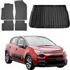 OMAC Tappetini & Vasca Baule Set compatibile con Citroen C3 5tür 2016-2024 5tür Gomma