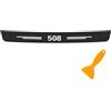 Generic Auto Paraurti Posteriore Protettore Per Peugeot 508 2011-2020 2021 SW GT RXH Sportage Fibra Di Carbonio Paraurti Posteriore Protezione Adesivo Auto Tronco Porta Sill Bordo Protettore