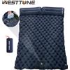 WEST TUNE WESTTUNE Materasso gonfiabile doppio con pompa a cuscino incorporata Materassino per dormire all'aperto Tappetino da campeggio per viaggi, zaino in spalla, escursionismo