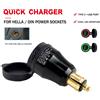 MYiAdv Per BMW R1250GS R1200GS R1200RT F850GS Per Tiger 900 F750GS G310GS Moto Carica Rapida Adattatore di Alimentazione USB Presa DIN Caricatore